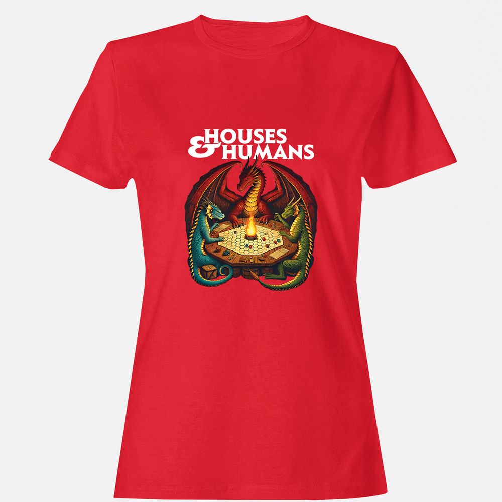 Houses & Humans Women's T-Shirt - Red - 13