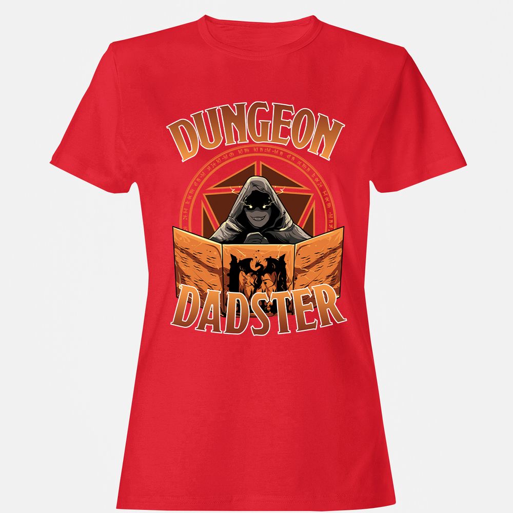 Dungeon Dadster Women's T-Shirt - Red - 13
