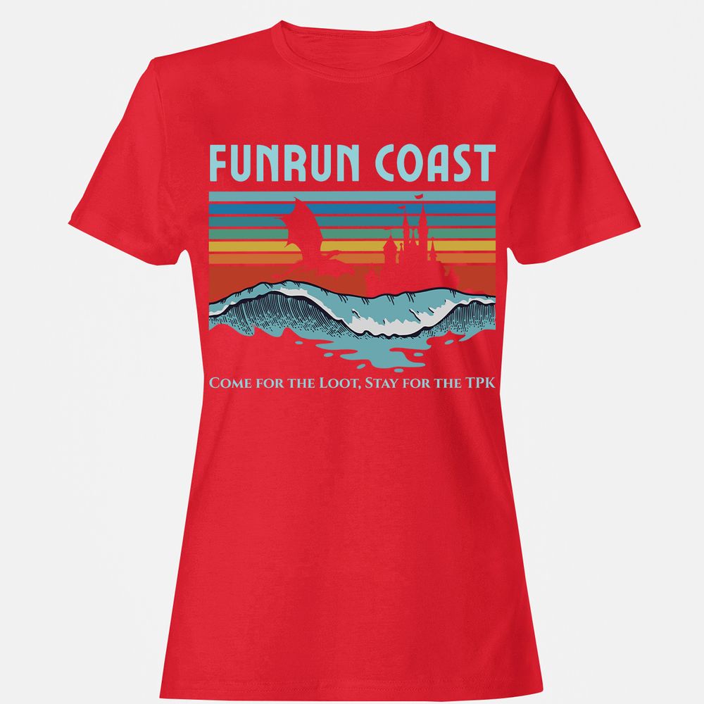 FUNRUN COAST Women's T-Shirt - Red - 13