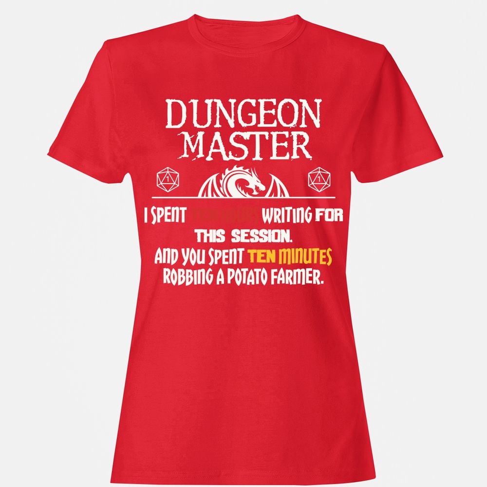 Dungeon Master Chaos Meme Women's T-Shirt - Red - 13