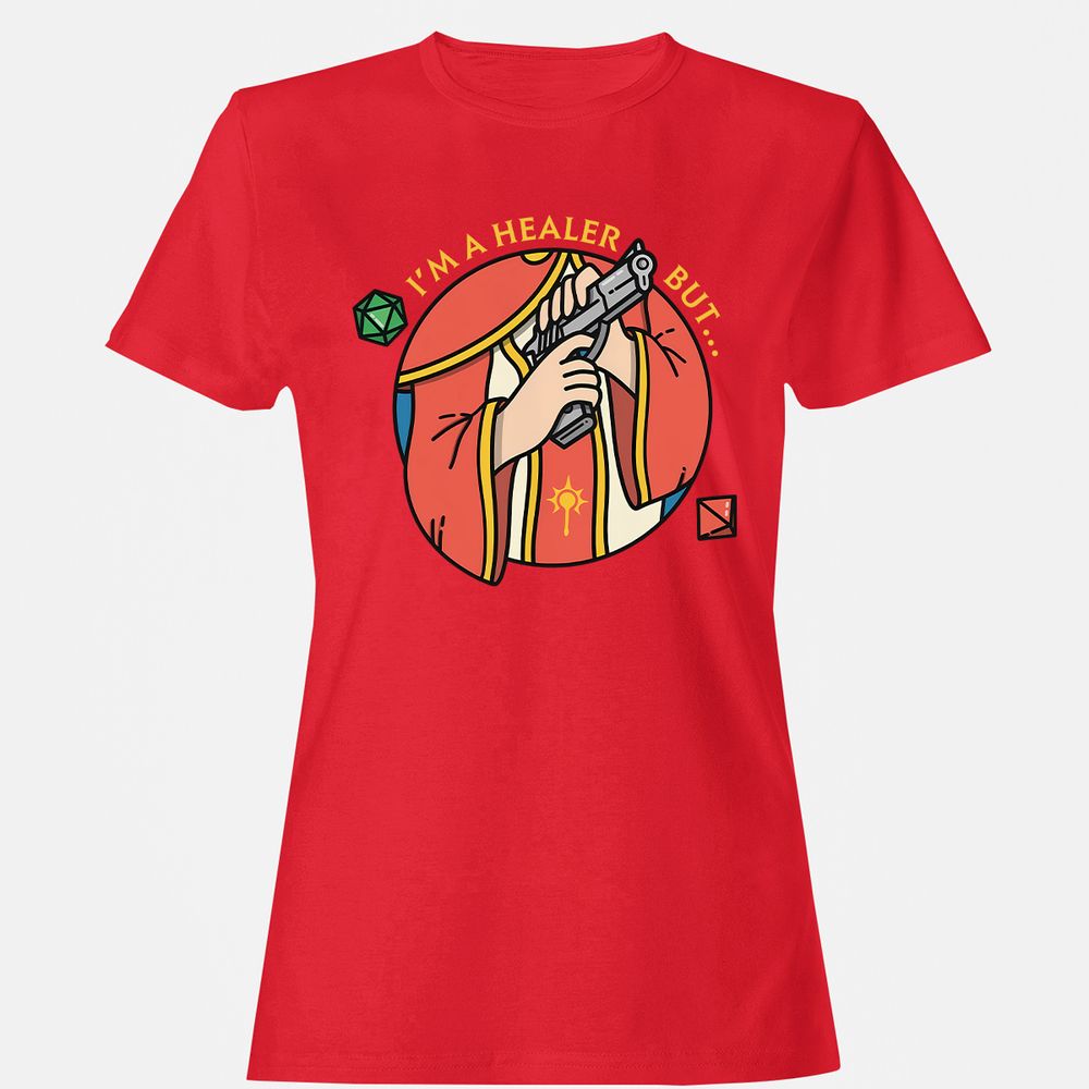 I'm A Healer But Women's T-Shirt - Red - 13