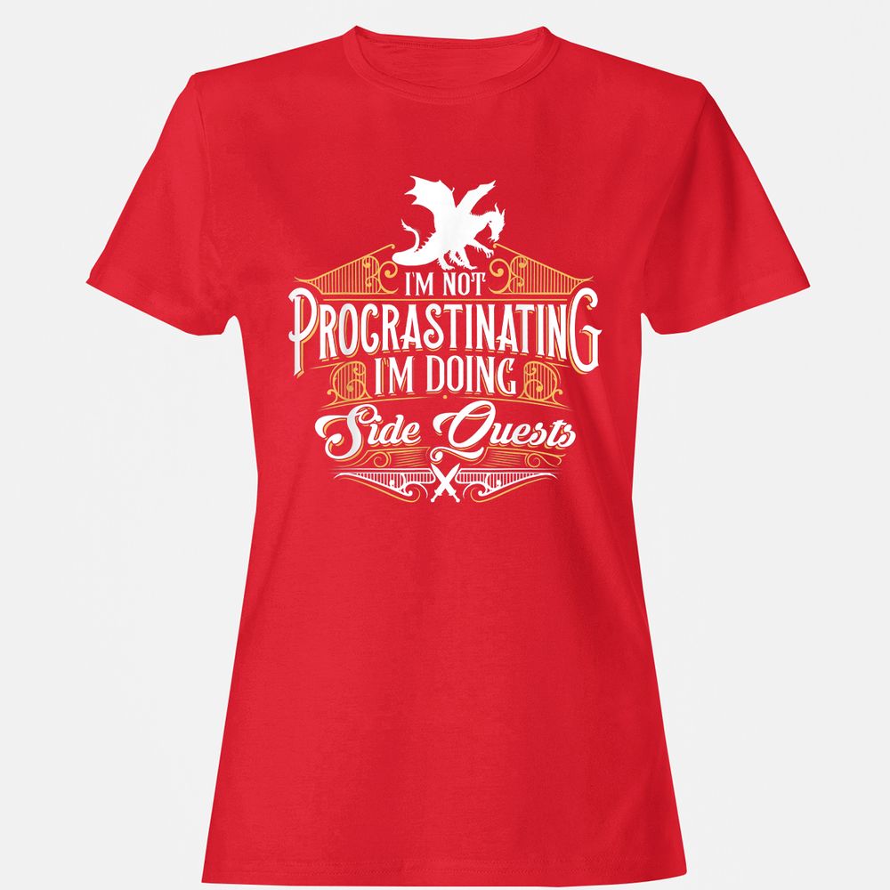 I'm Doing Side Quests Women's T-Shirt - Red - 13