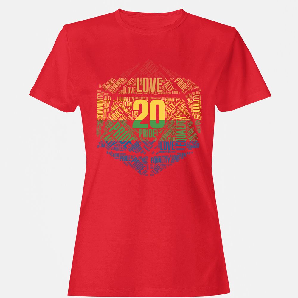 D20 Pride Women's T-Shirt - Red - 13