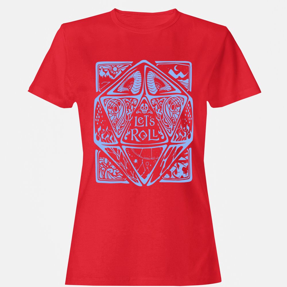 Let's Roll Women's T-Shirt - Red - 13