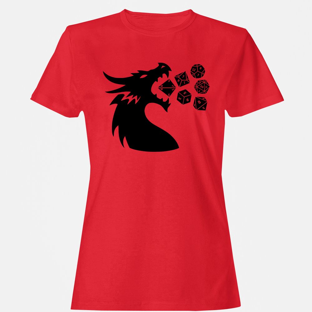 Pac And Dragon Women's T-Shirt - Red - 13