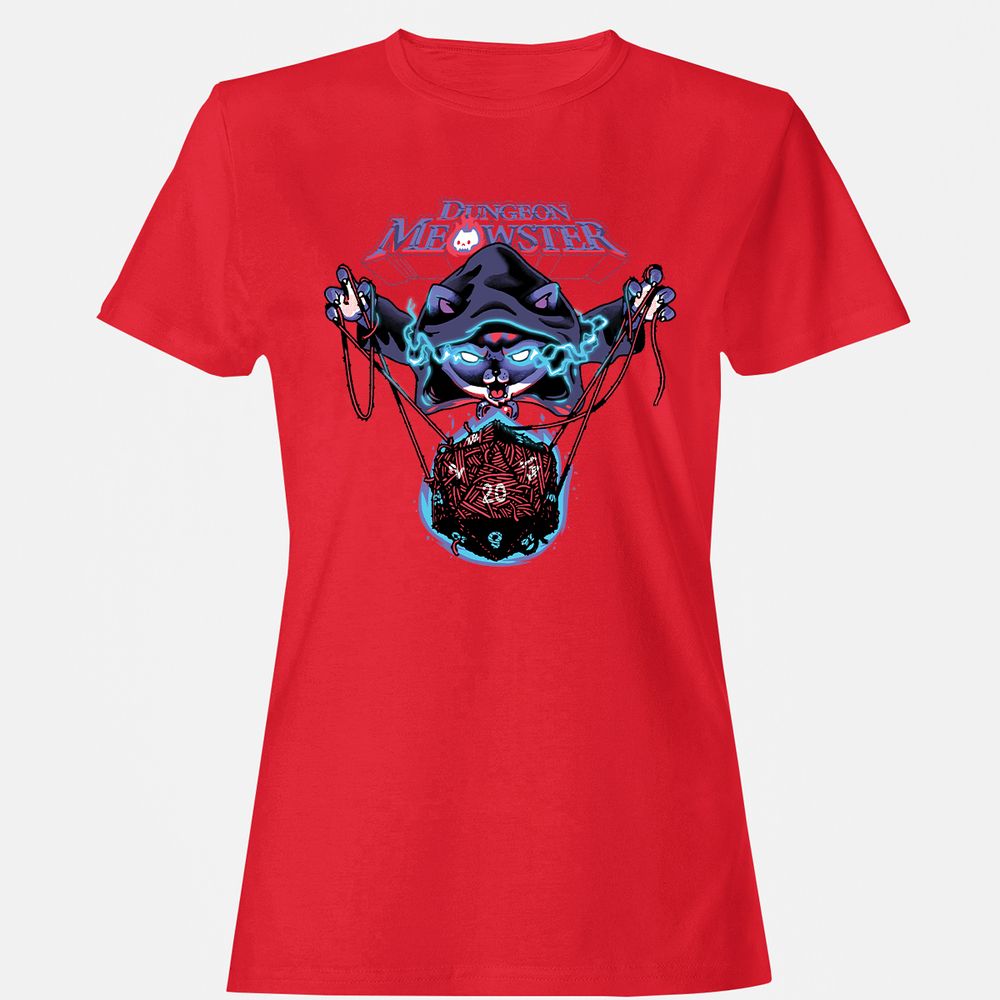 Dungeon Meowster Women's T-Shirt - Red - 13