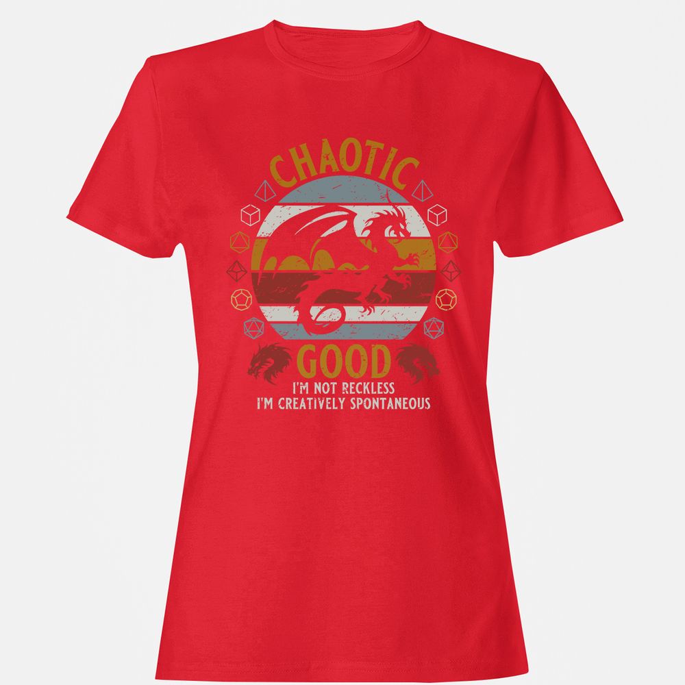 Chaotic Good Women's T-Shirt - Red - 13