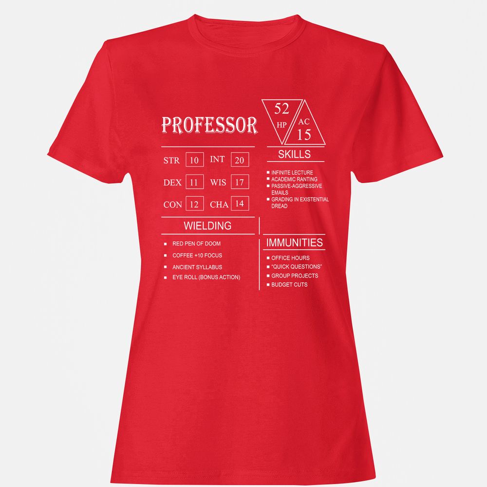 Professor New Women's T-Shirt - Red - 13