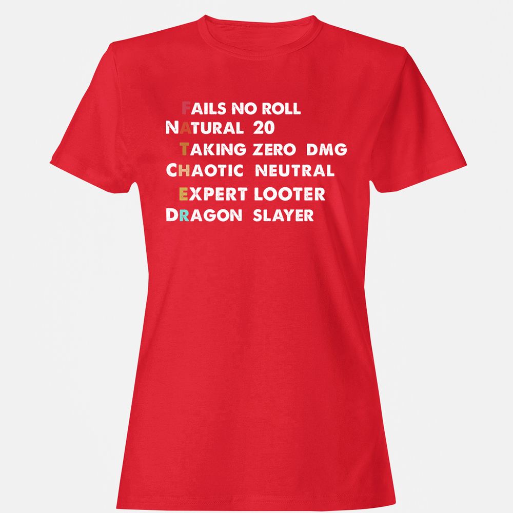 Father D&D Women's T-Shirt - Red - 13