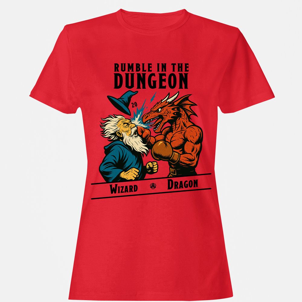 Rumble in the Dungeon Women's T-Shirt - Red - 13