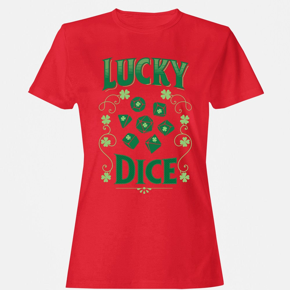 Lucky Dice Women's T-Shirt - Red - 13