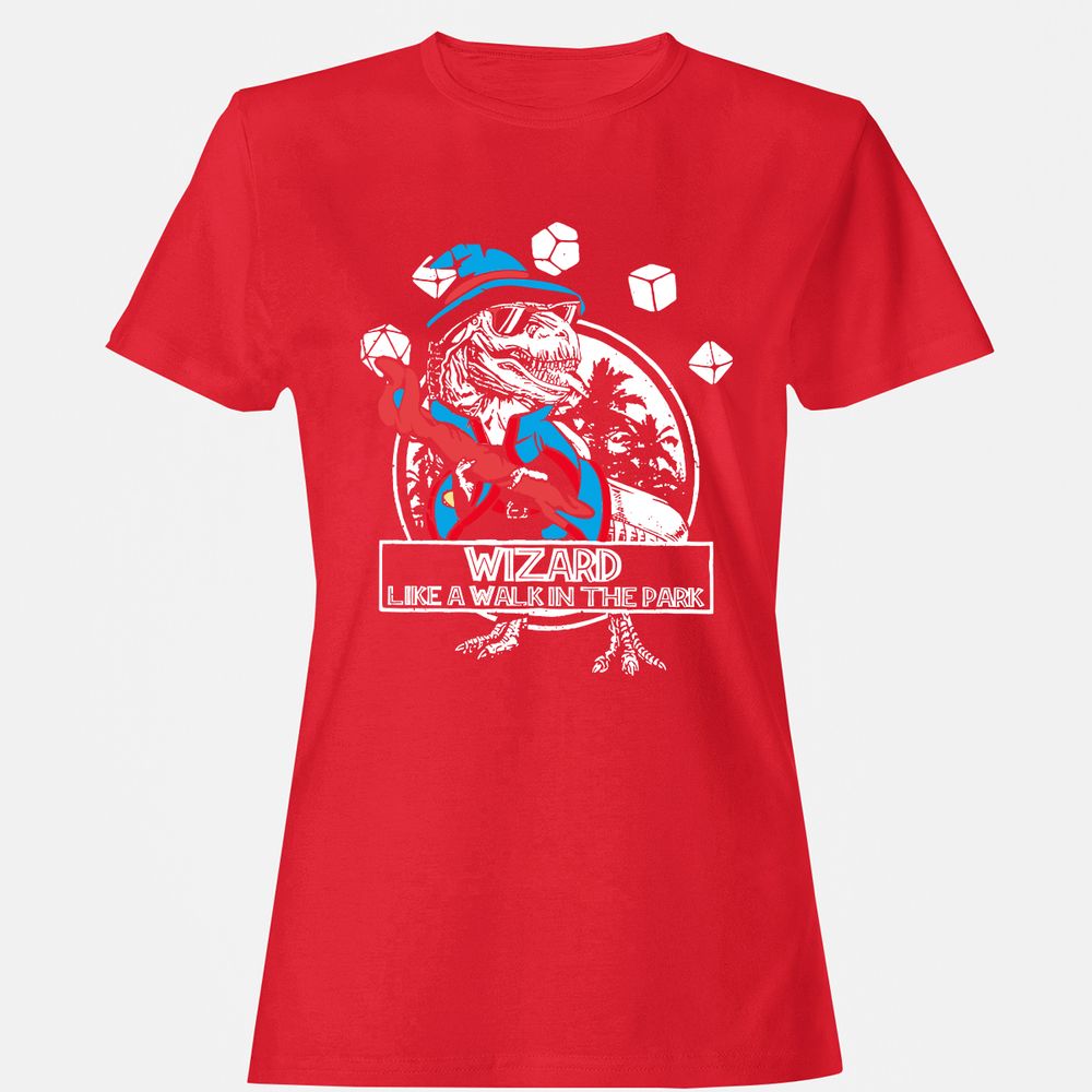 Wizard Like The Walk In The Park Women's T-Shirt - Red - 13