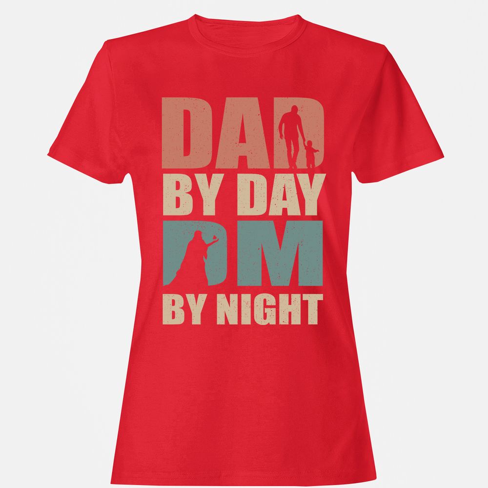 Dad By Day DM By Night - Red - 13