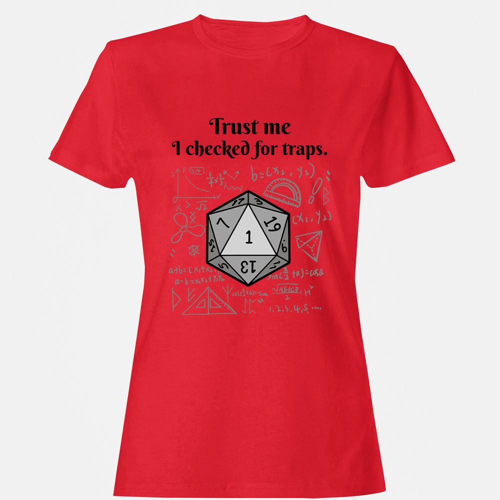 Trust me, I checked for traps. Women's T-Shirt - Red - 13