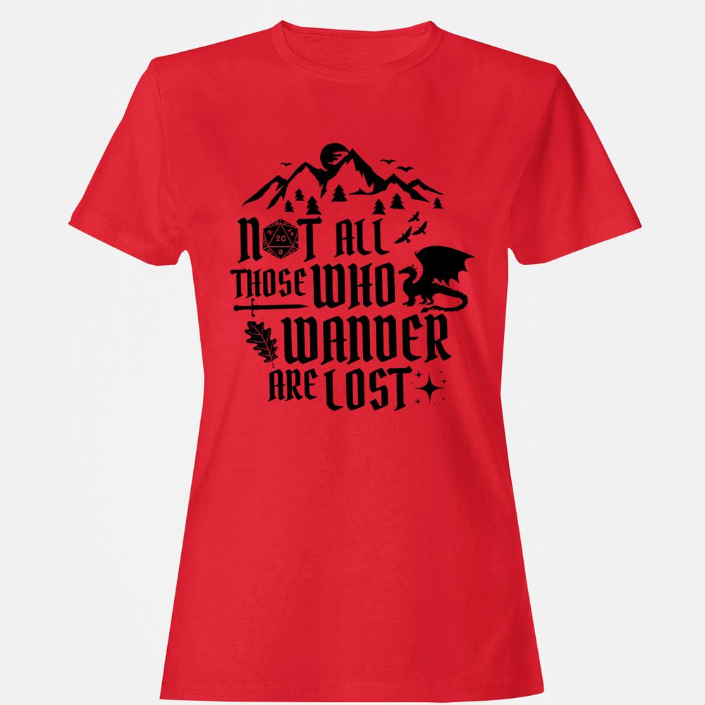 Not All Those Who Wander Are Lost Women's T-Shirt - Red - 13
