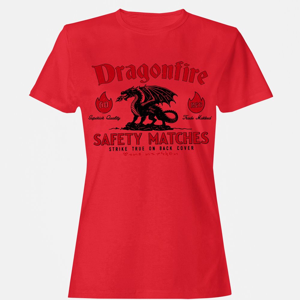 Dragonfire Women's T-Shirt - Red - 13