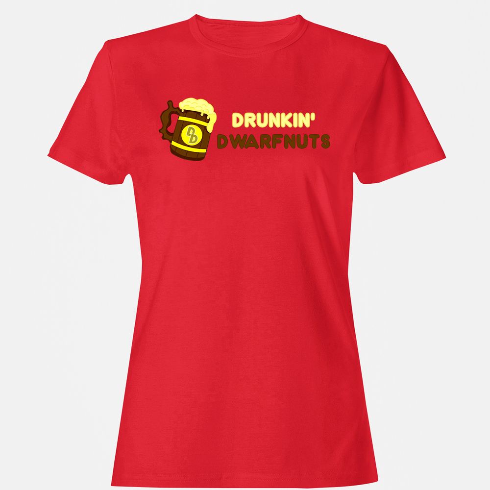 Drunkin' Dwartnuts Women's T-Shirt - Red - 13