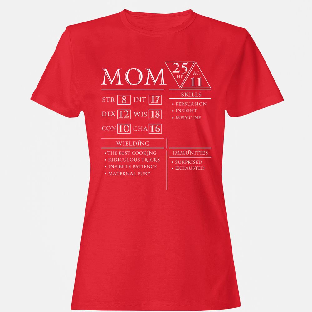Mom Stats - Red - 13