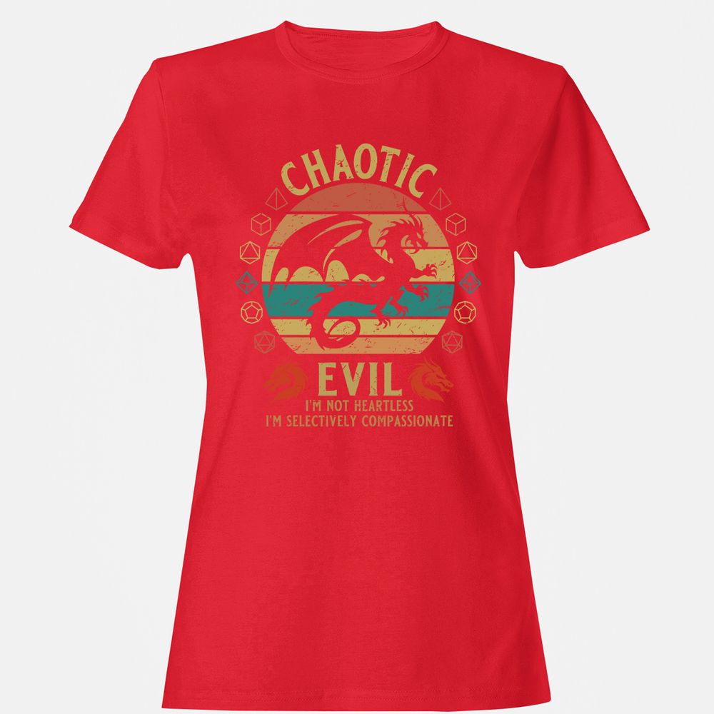 Chaotic Evil Women's T-Shirt - Red - 13