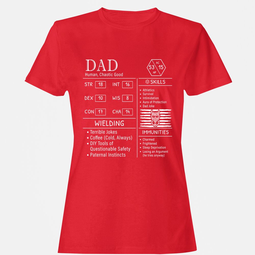 Dad Stats New - Red - 13