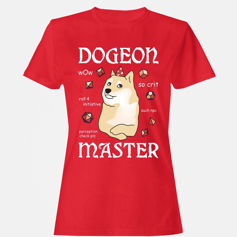Dogeon Master Women's T-Shirt - Red - 13