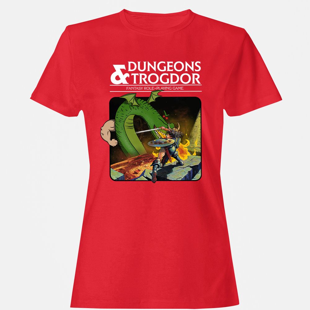 Trogdor Women's T-Shirt - Red - 13