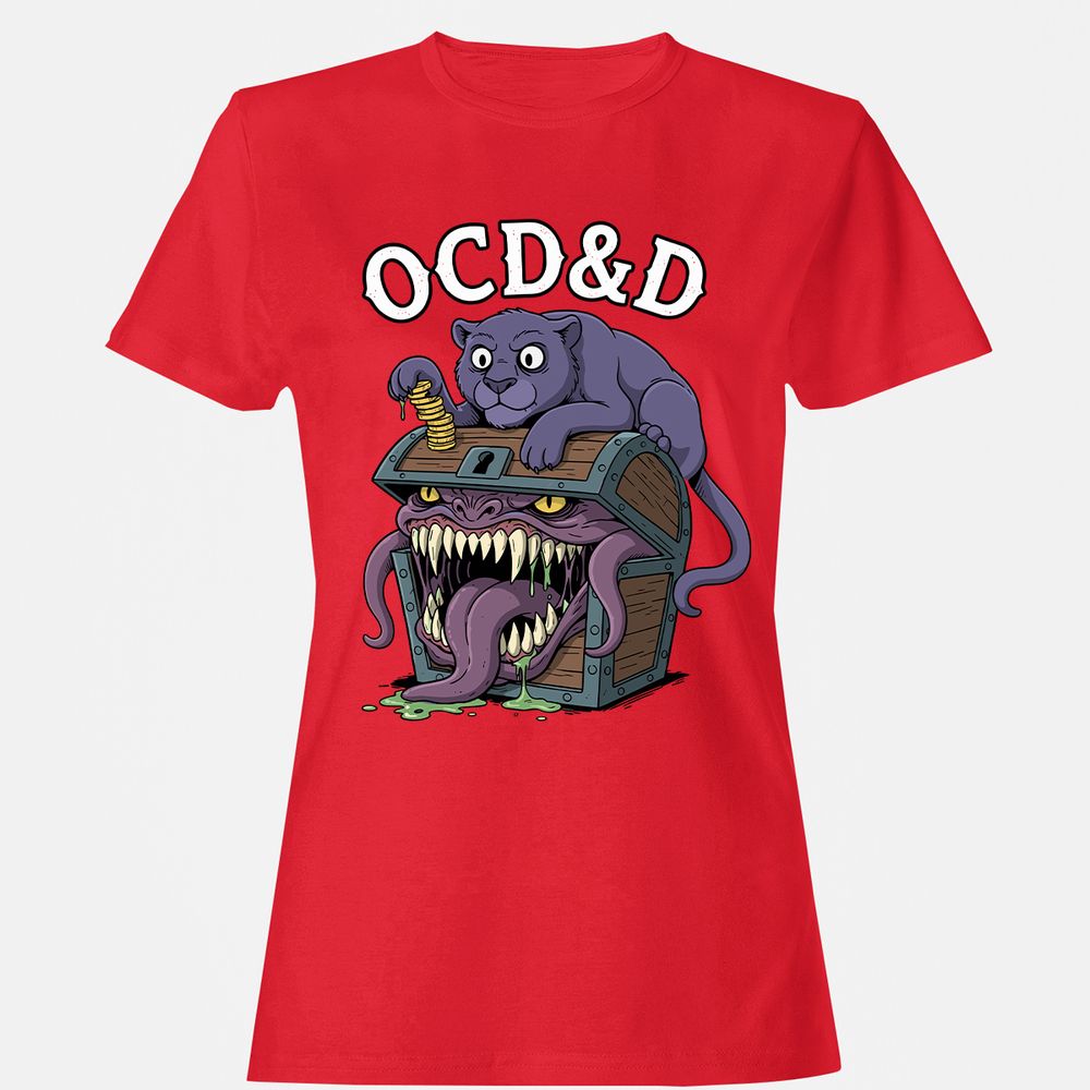 OCD&D Women's T-Shirt - Red - 13