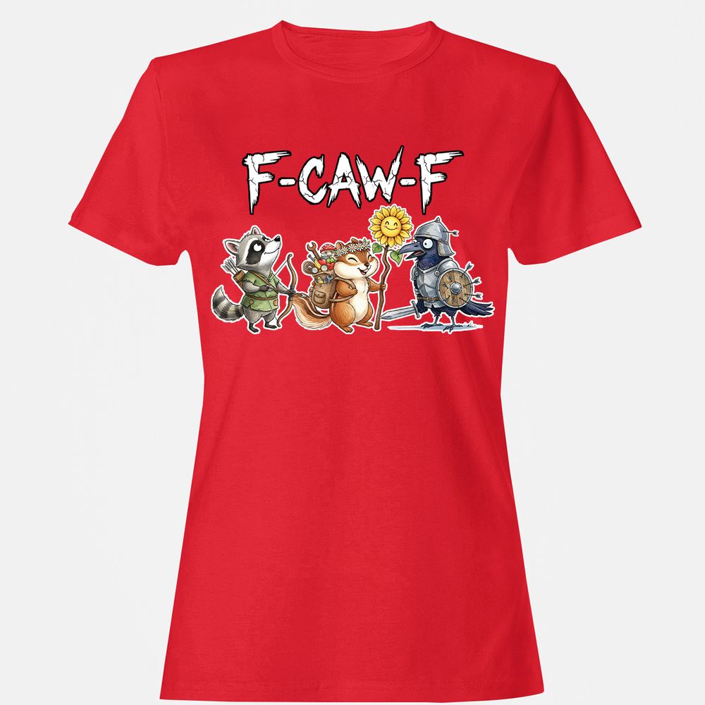 F-CAW-F Adventuring party Women's T-Shirt - Red - 13