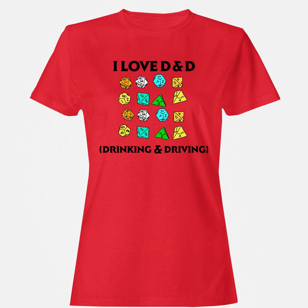 Drinking & Driving Women's T-Shirt - Red - 13