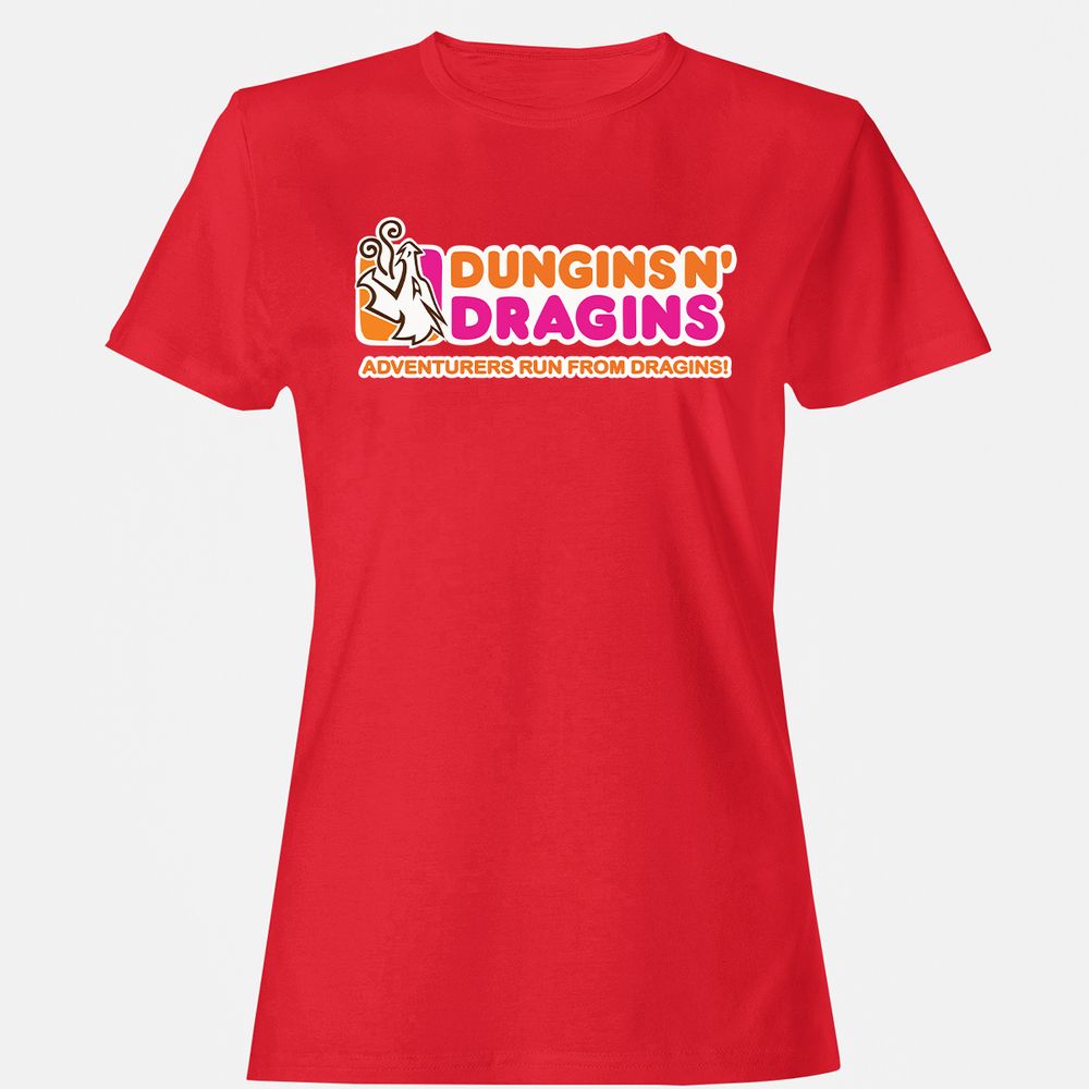 Dungins & Dragins Women's T-Shirt - Red - 13