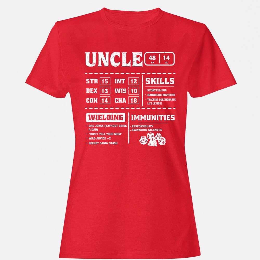 Uncle Stats Women's T-Shirt - Red - 13