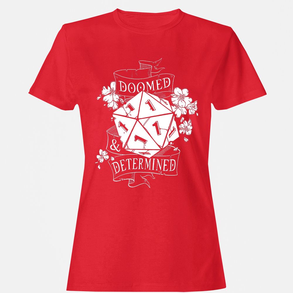 Doomed Determined Women's T-Shirt - Red - 13
