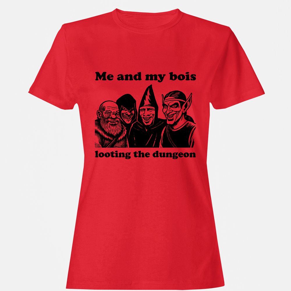 Me and my bois looting the dungeon Women's T-Shirt - Red - 13