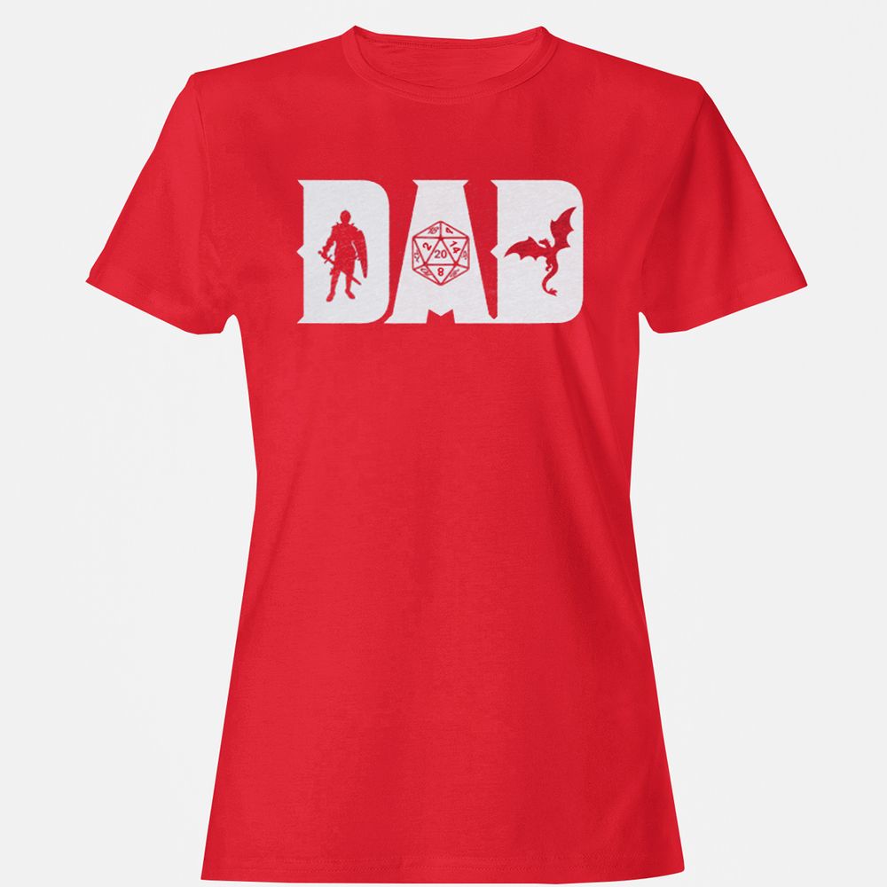 Dad Fathers Day Women's T-Shirt - Red - 13