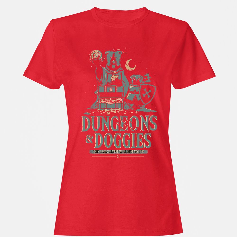 Dungeons & Doggies Women's T-Shirt - Red - 13