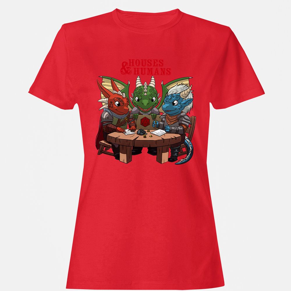 Houses & Humans Women's T-Shirt - Red - 13