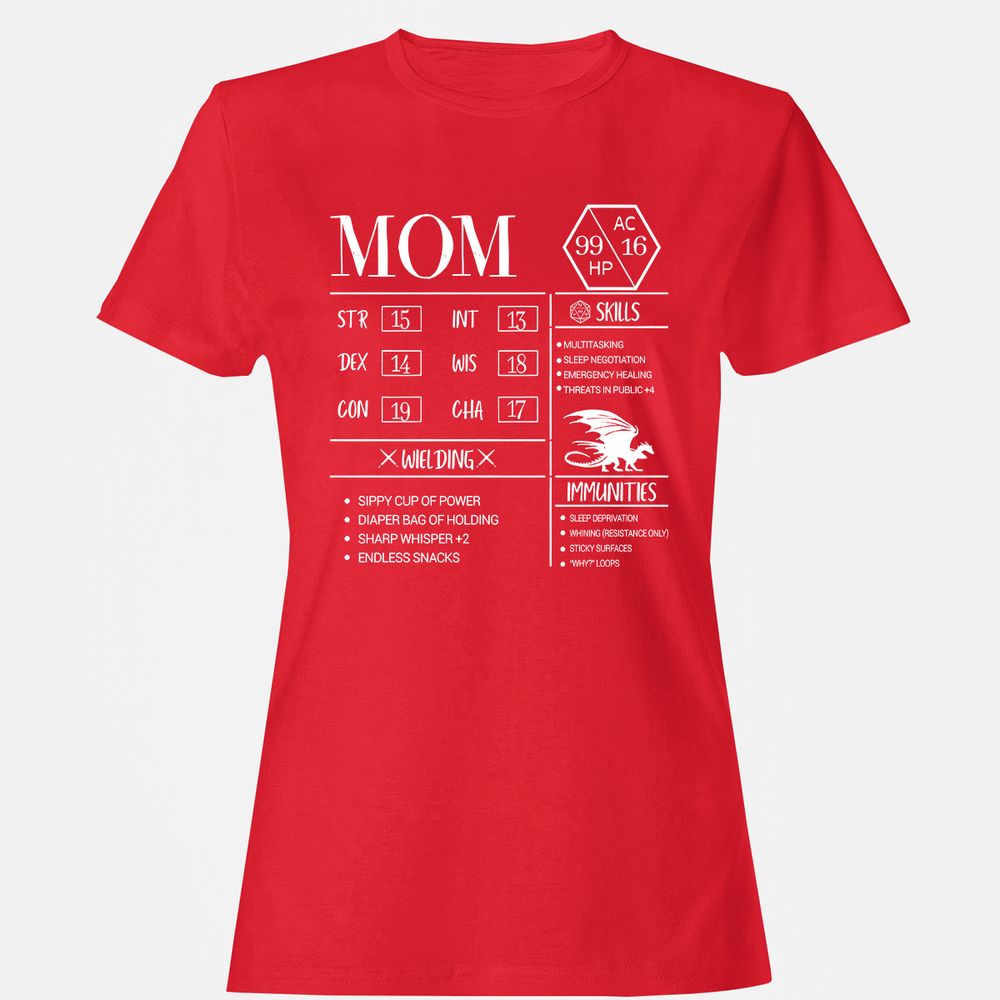 Mom New Women's T-Shirt - Red - 13