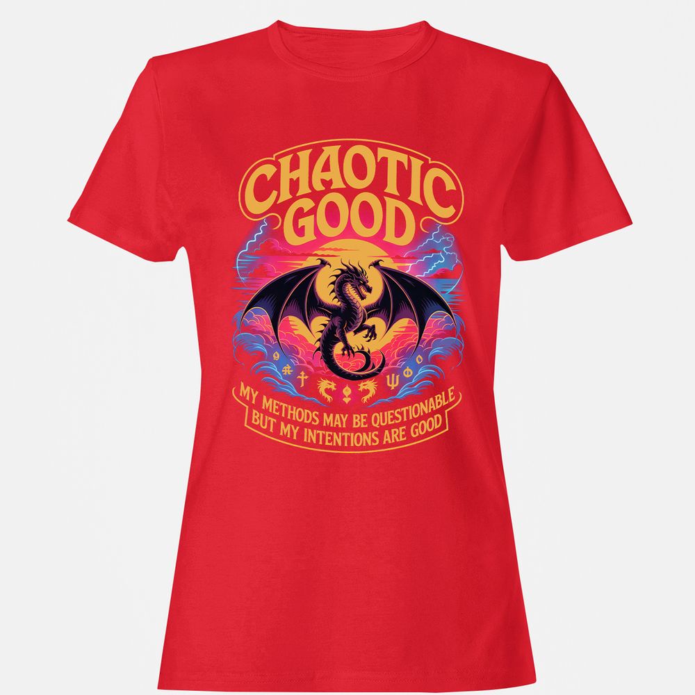 Chaotic Good Women's T-Shirt - Red - 13