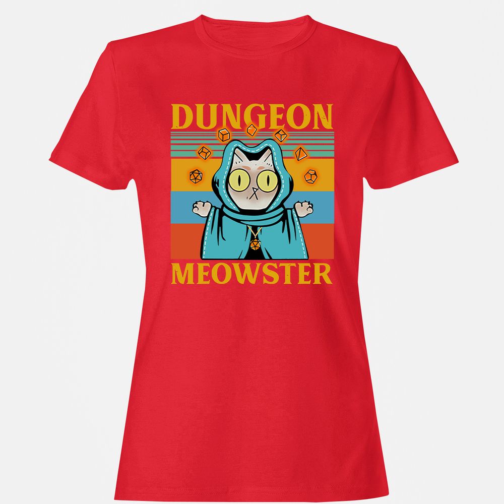 Dungeon Meowster Women's T-Shirt - Red - 13