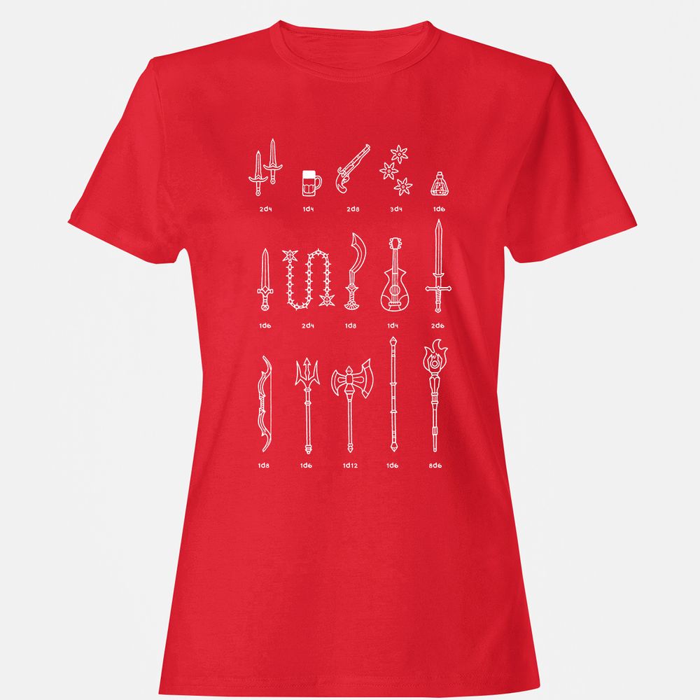 Damage Dealer RPG Women's T-Shirt - Red - 13