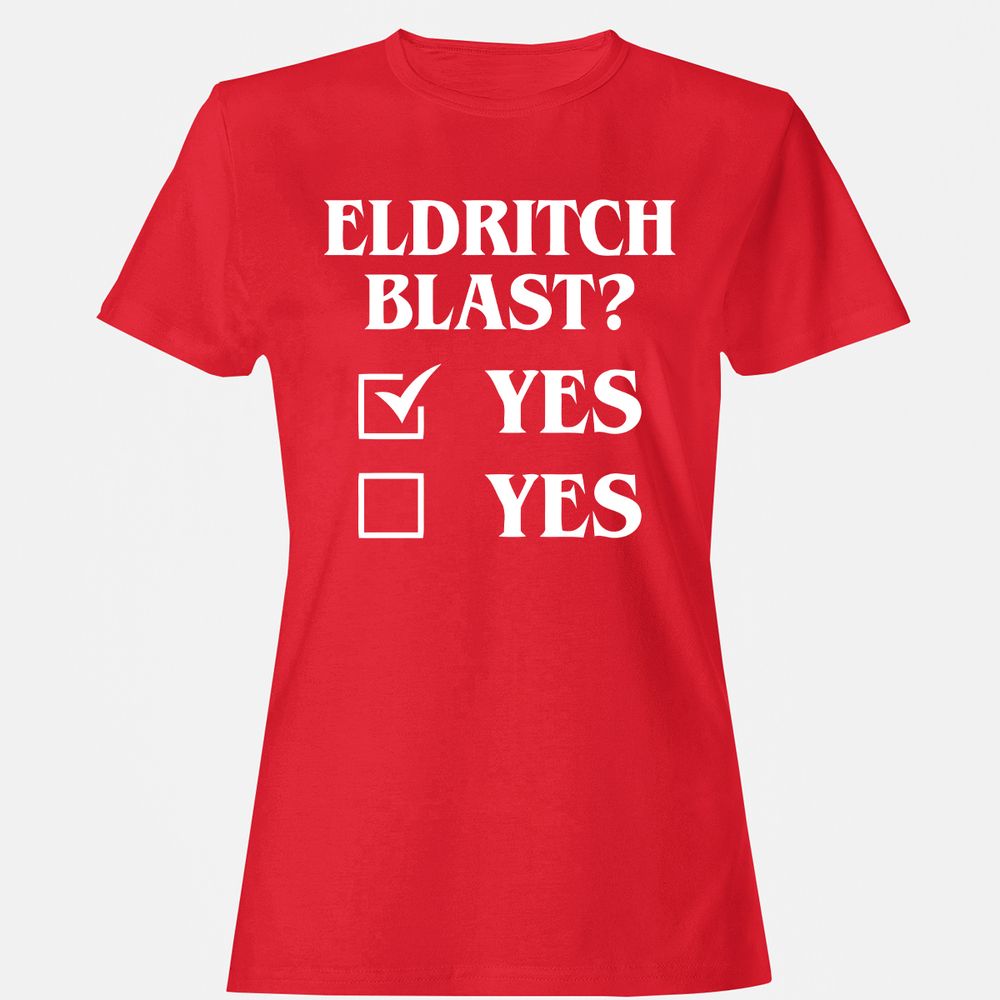 Eldritch Blast Yes Women's T-Shirt - Red - 13