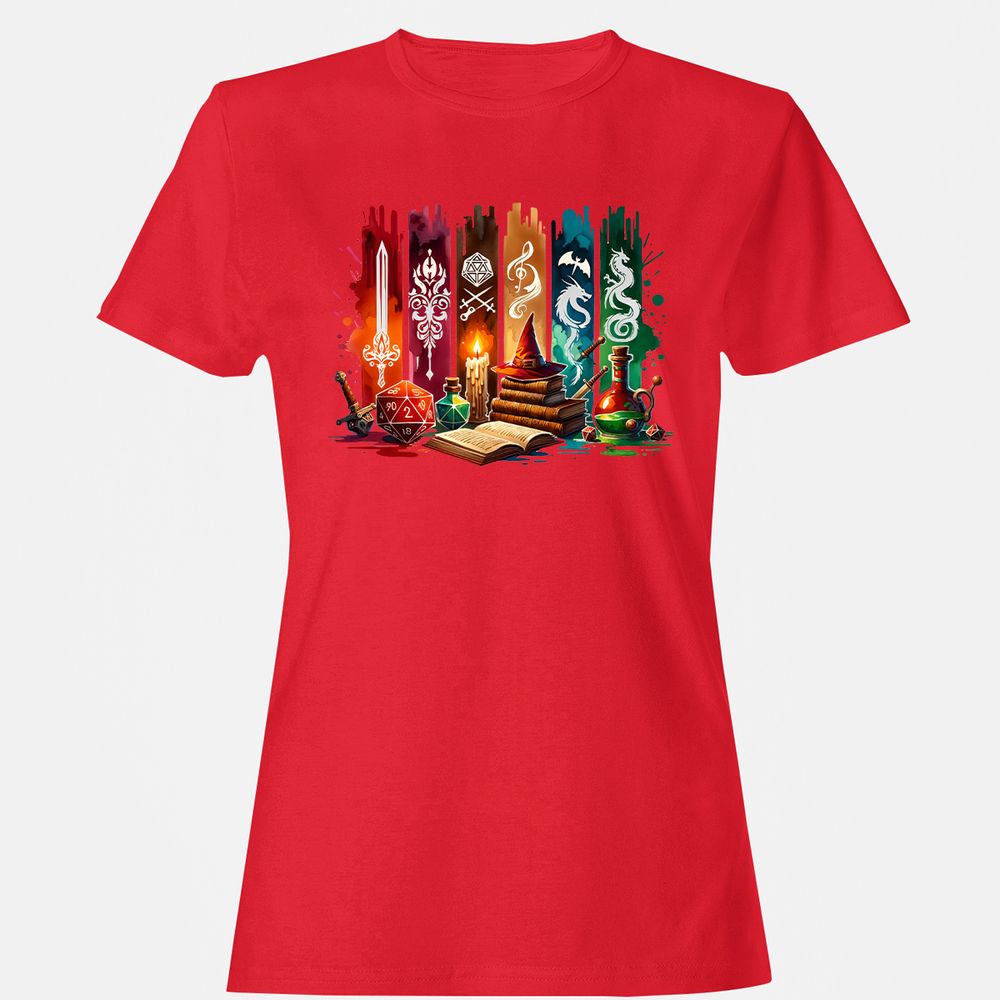 DnD Classes Women's T-Shirt - Red - 13