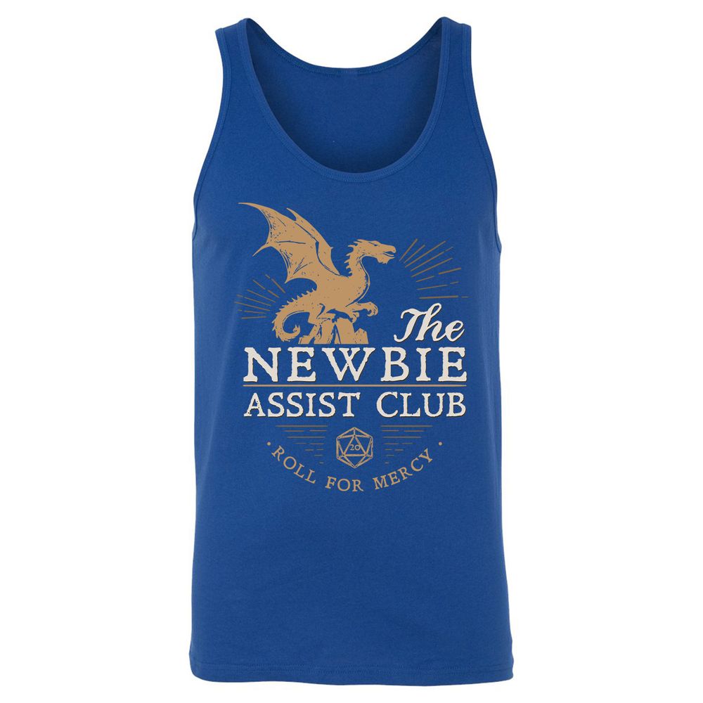 The Newbie Assist Club Unisex Jersey Tank - True Royal - 13