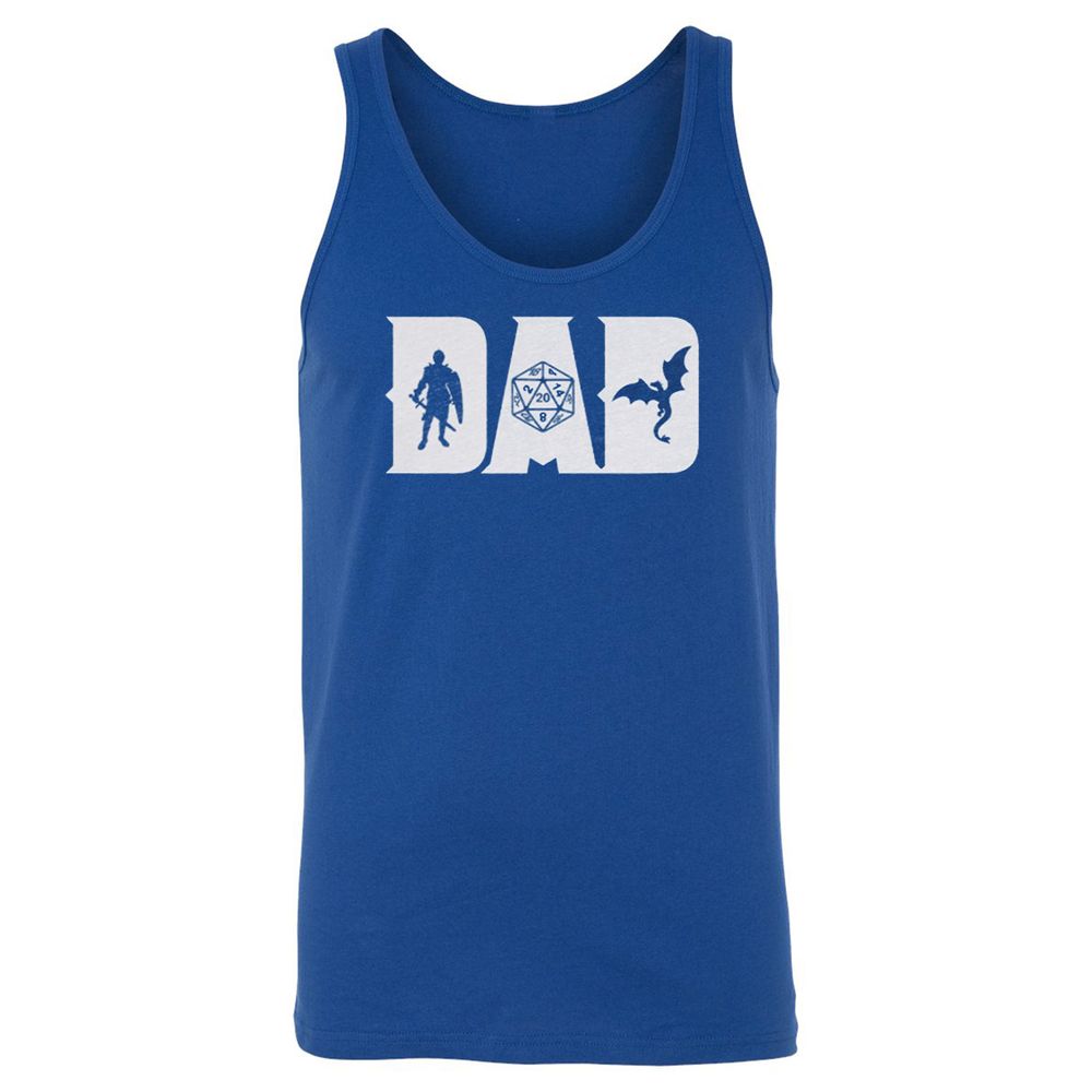 Dad Fathers Day Unisex Jersey Tank - True Royal - 13