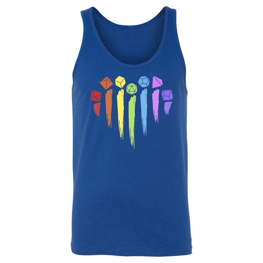 Dice Rainbow Heart Shape - True Royal - 13