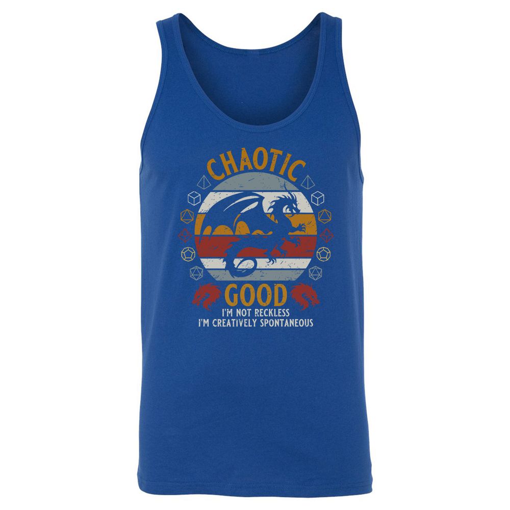 Chaotic Good Unisex Jersey Tank - True Royal - 13