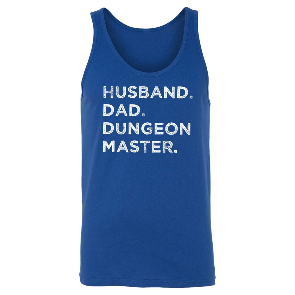 Husband Dad Dungeon Master Unisex Jersey Tank - True Royal - 13