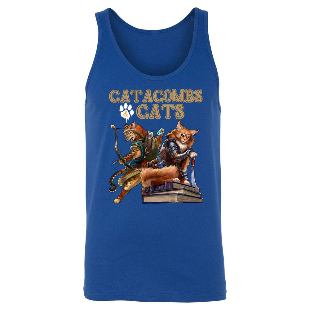 Catacombs & Cats Unisex Jersey Tank - True Royal - 13