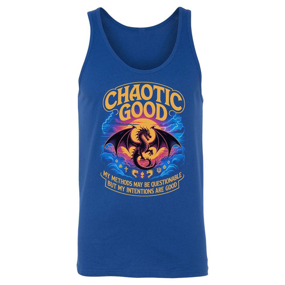 Chaotic Good Unisex Jersey Tank - True Royal - 13