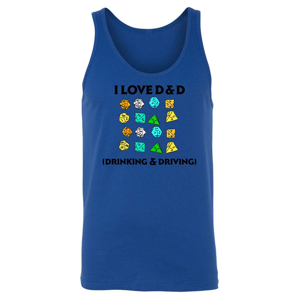 Drinking & Driving Unisex Jersey Tank - True Royal - 13